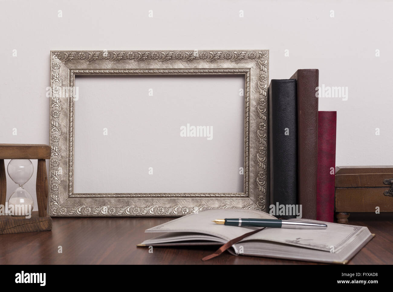 Silver Landscape Frame Stock Photo Alamy