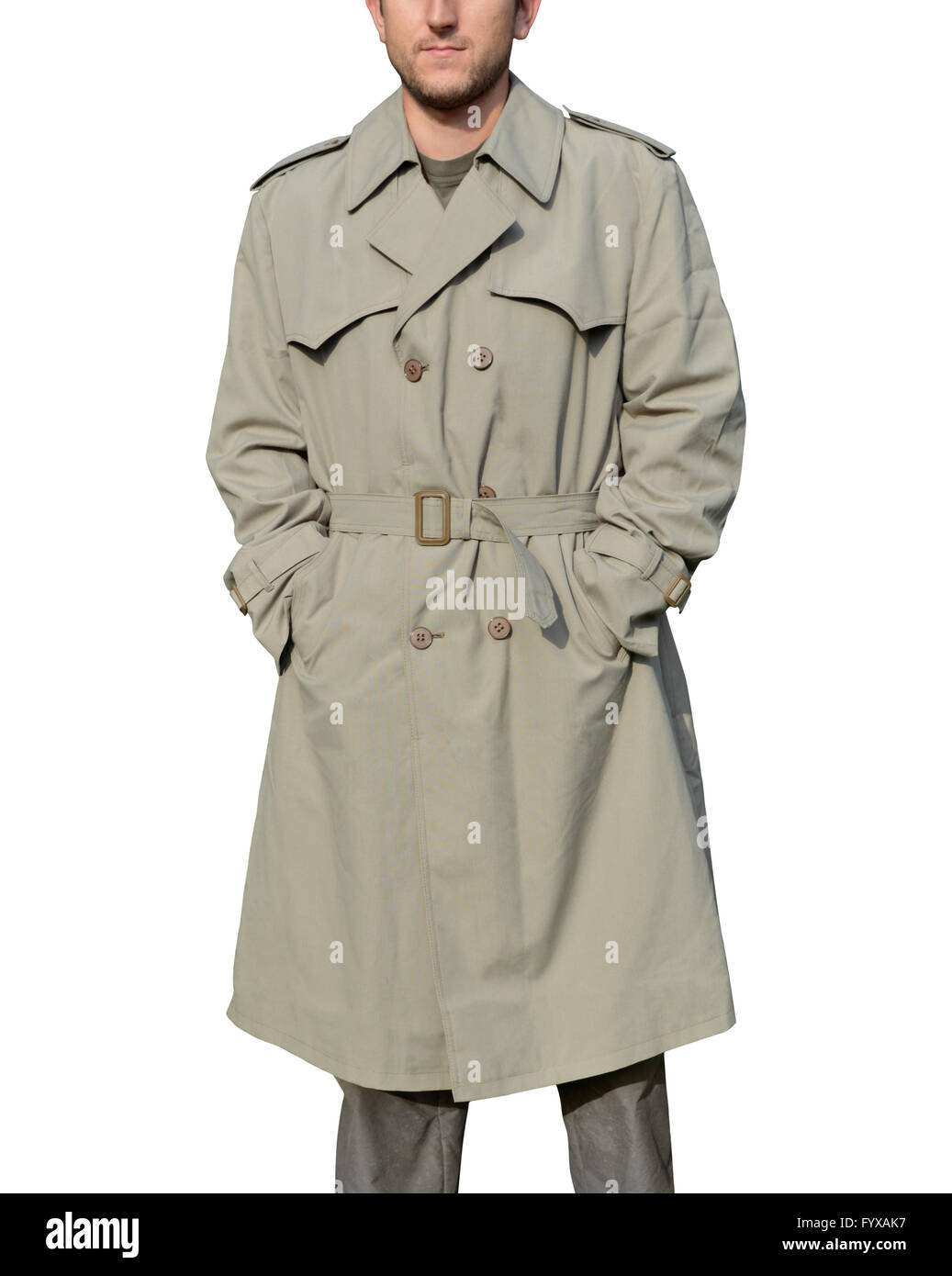 Male trench coat Stock Photo - Alamy
