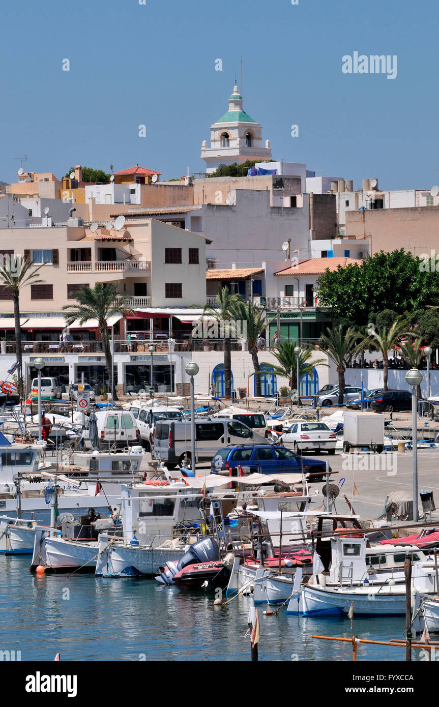 Fishing harbour, Cala Rajada, Mallorca, Spain / Cala Ratjada Stock Photo