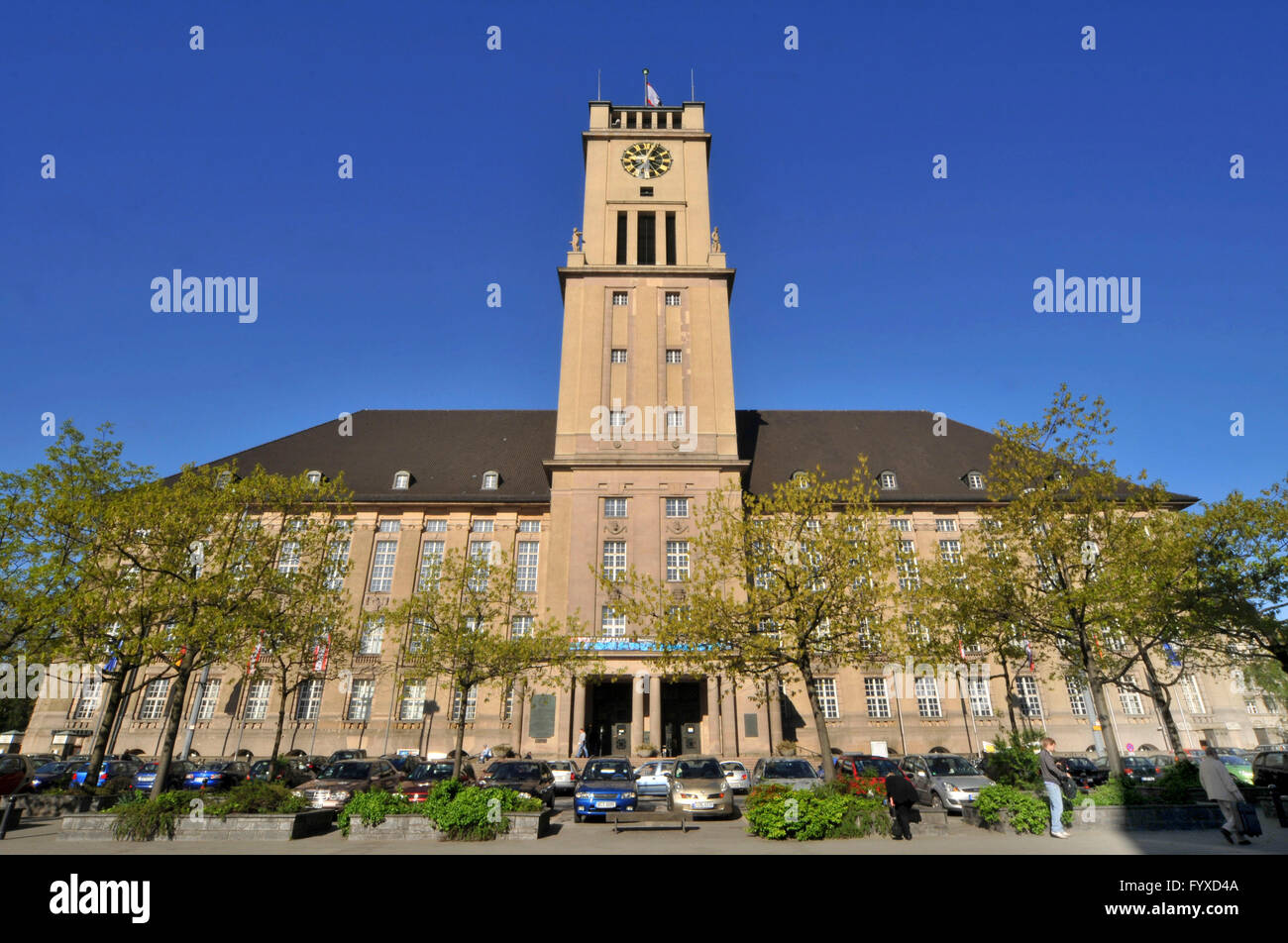 Town hall Schoneberg, John F. Kennedy Square, Tempelhof-Schoneberg, Berlin, Germany / town hall Schöneberg, Rathaus Schöneberg, Tempelhof-Schöneberg, John-F.-Kennedy-Platz Stock Photo