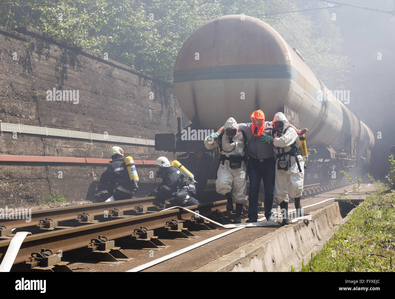 Hazardous chemicals fire department hi-res stock photography and images ...