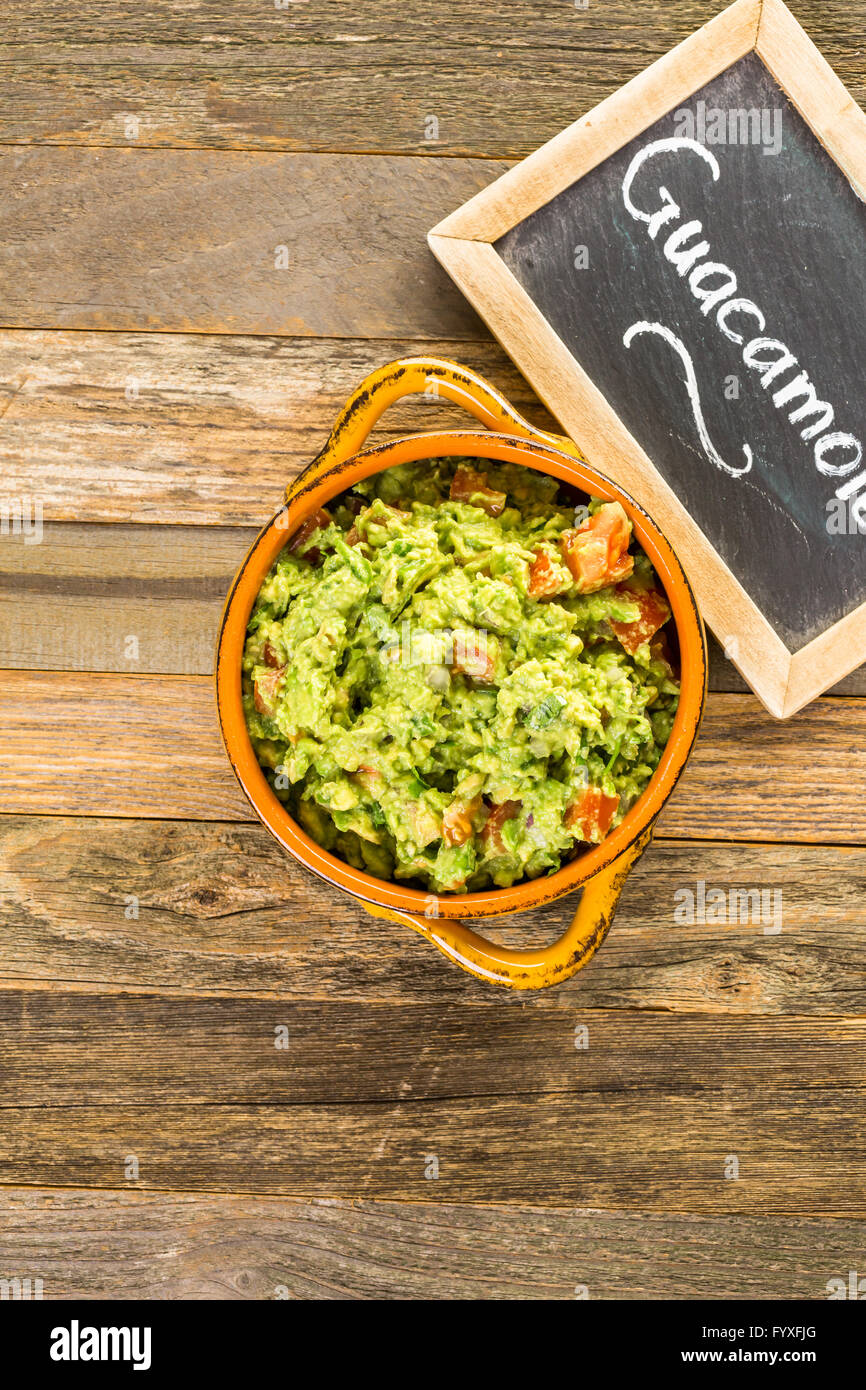 Fresh homemade quacamole in the bowl Stock Photo - Alamy