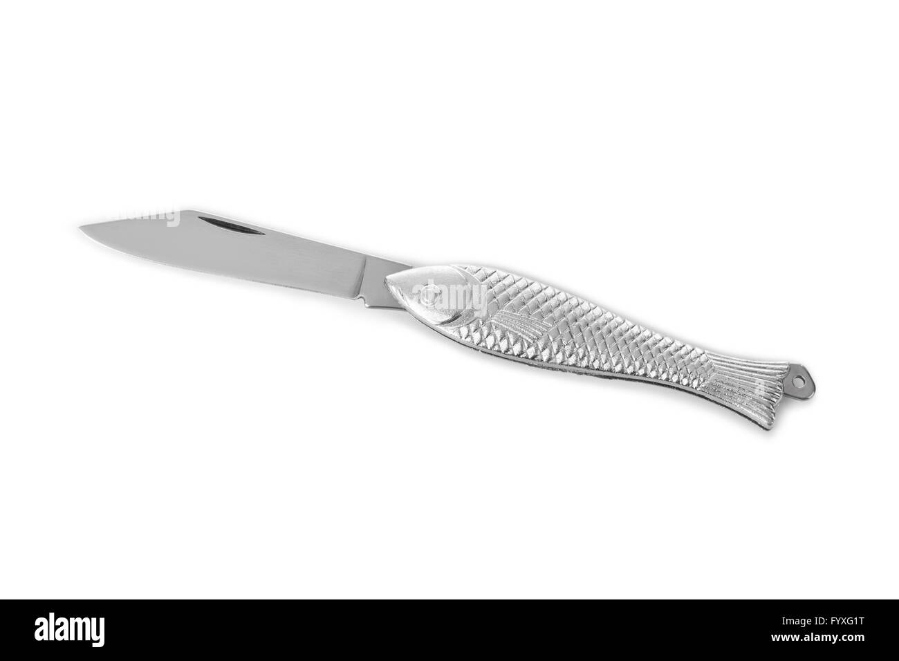 Fish shaped knife Stock Photo