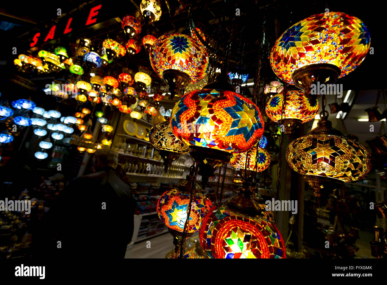 Colorful Turkish lanterns Stock Photo Alamy