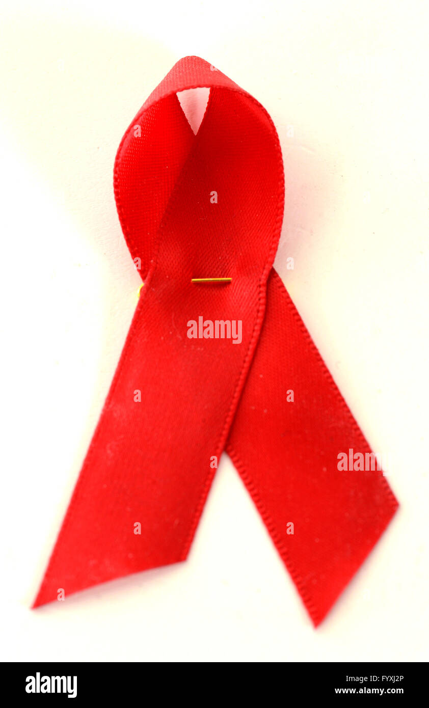 AIDS ribbon Stock Photo