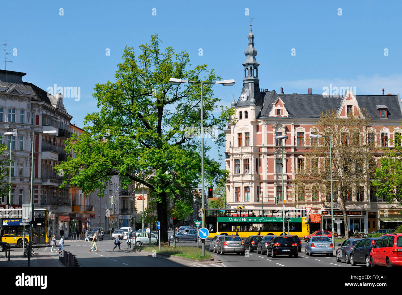 Kaisereiche, Rheinstrasse, Friedenau, Berlin, Germany / emperor's oak Stock Photo