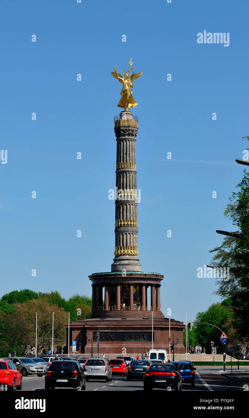 Victory Column, golden statue of Victoria, goddess of victory, Berlin