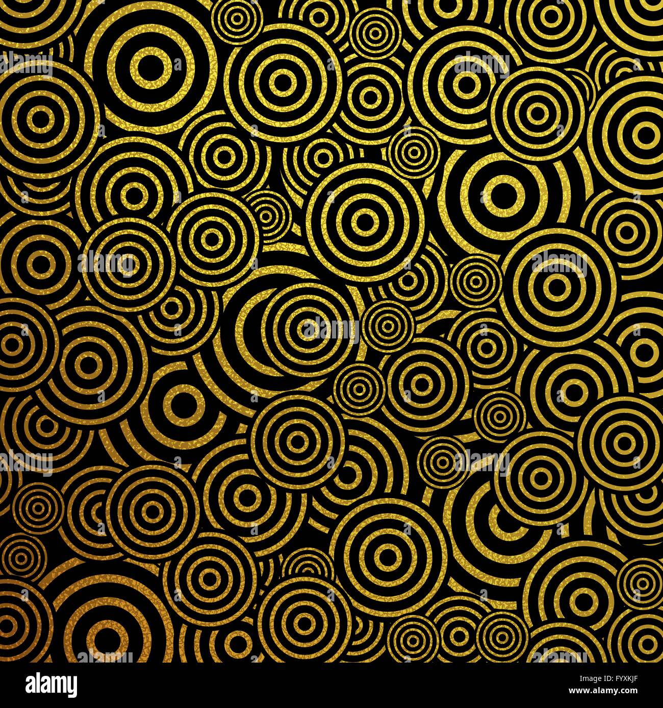 Gold glitter circles pattern vector background Stock Photo - Alamy