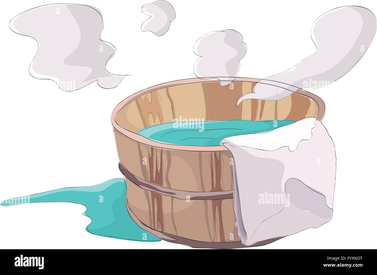 Hot bath Stock Vector Images - Alamy