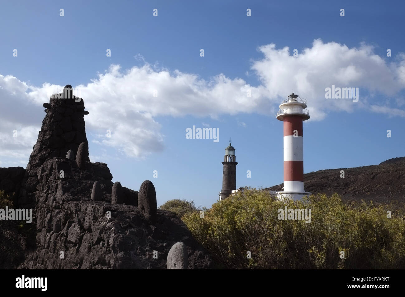 Lighthouses on La Palma Stock Photo