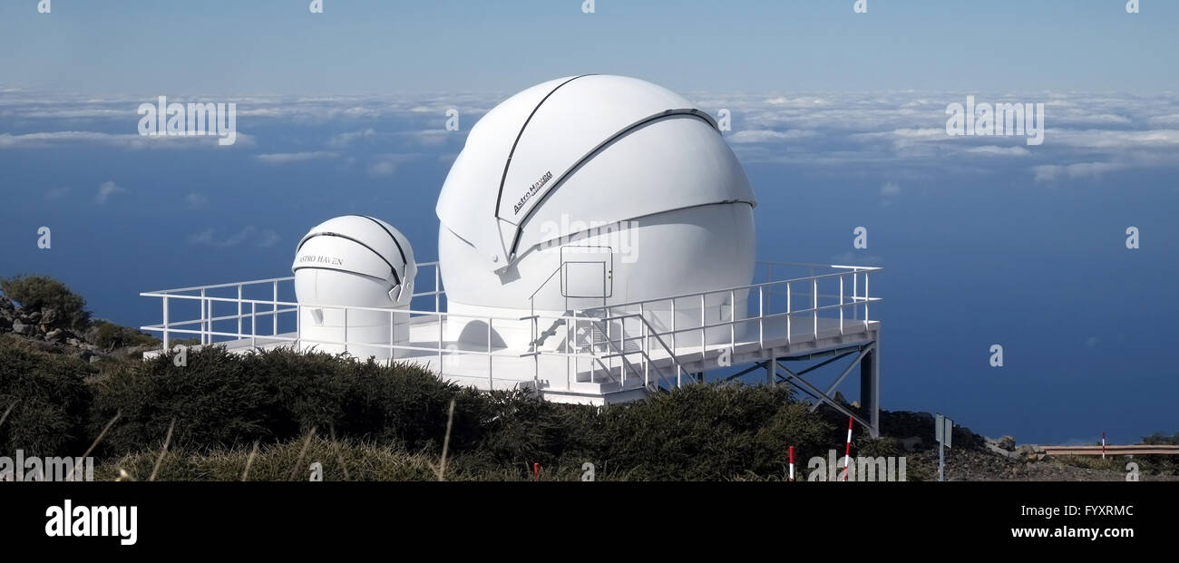 SAFT-Telescope, La Palma Stock Photo