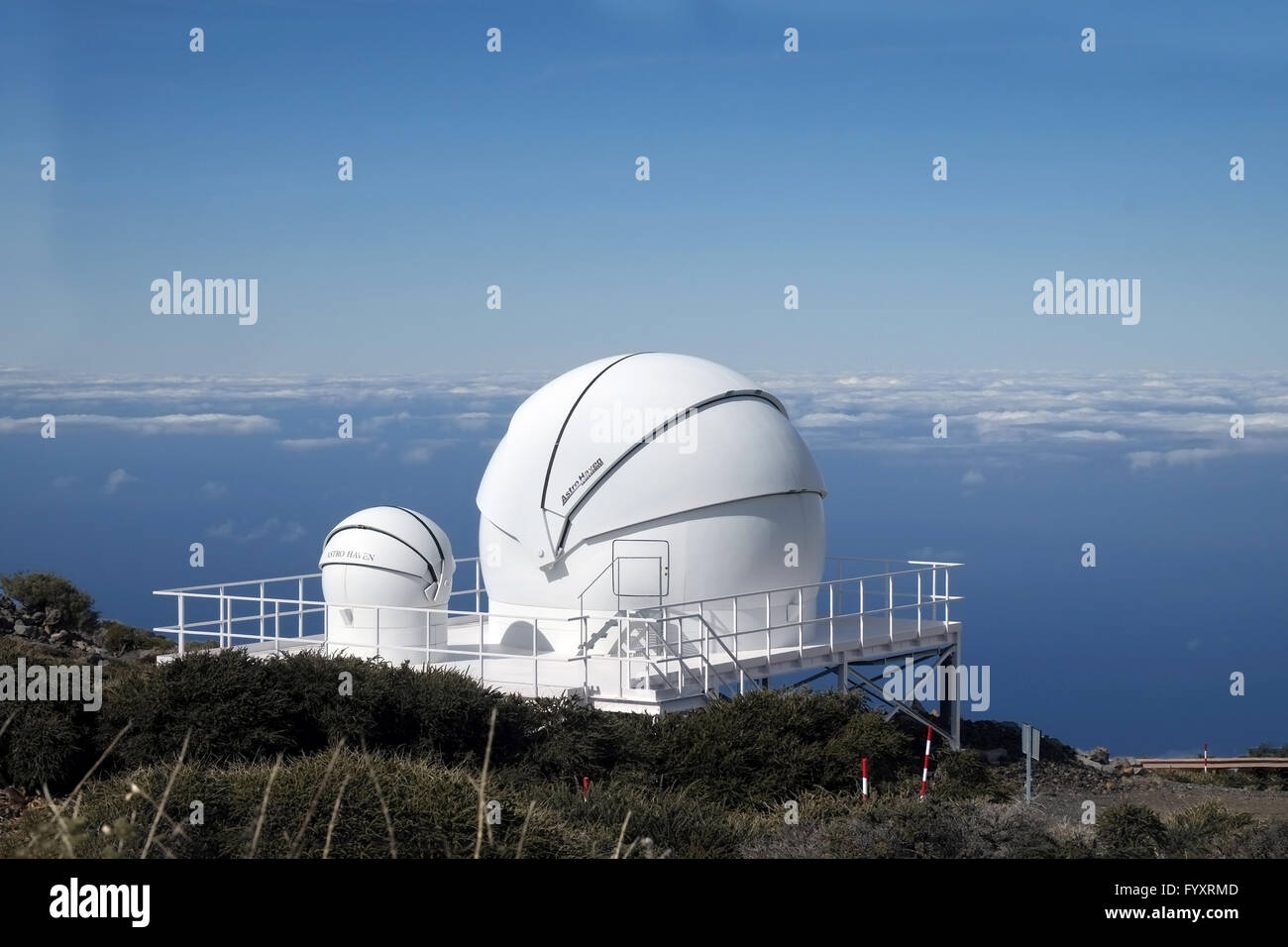 SAFT-Telescope, La Palma Stock Photo