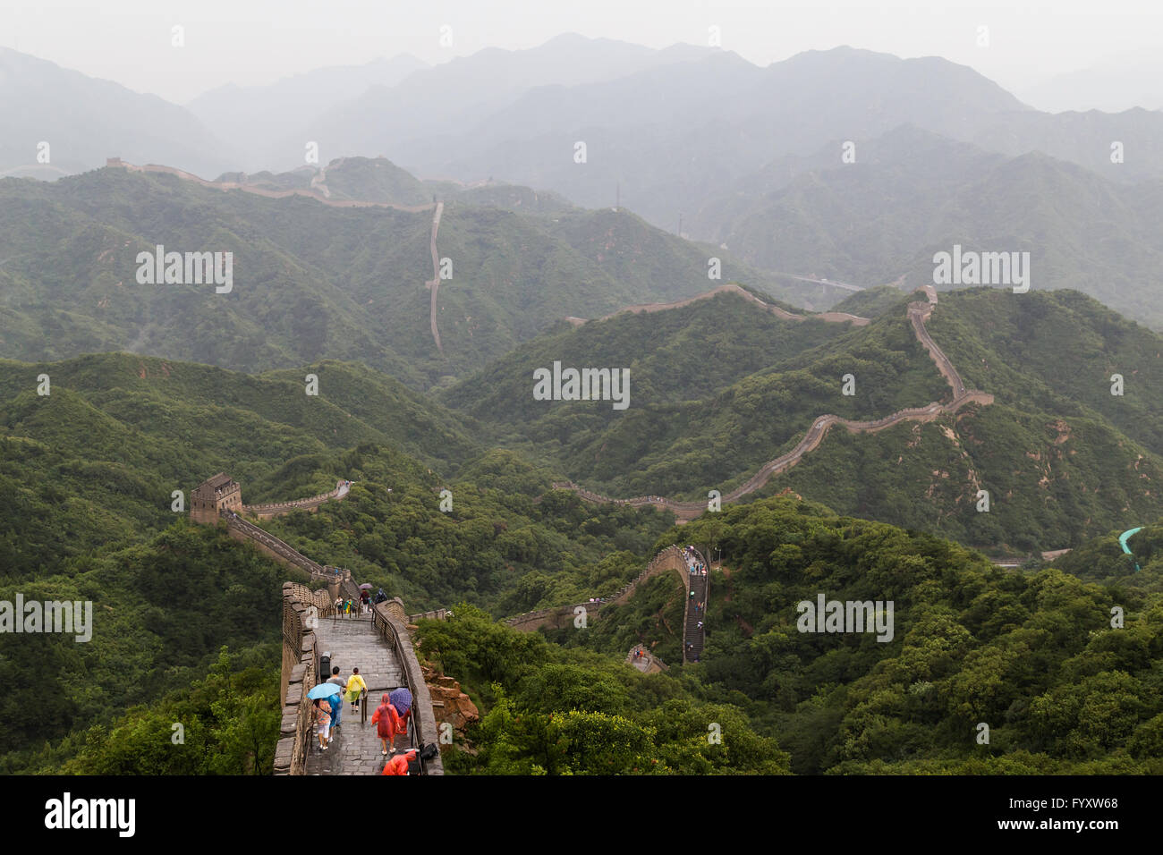 Great Wall in Beijing, China Stock Photo