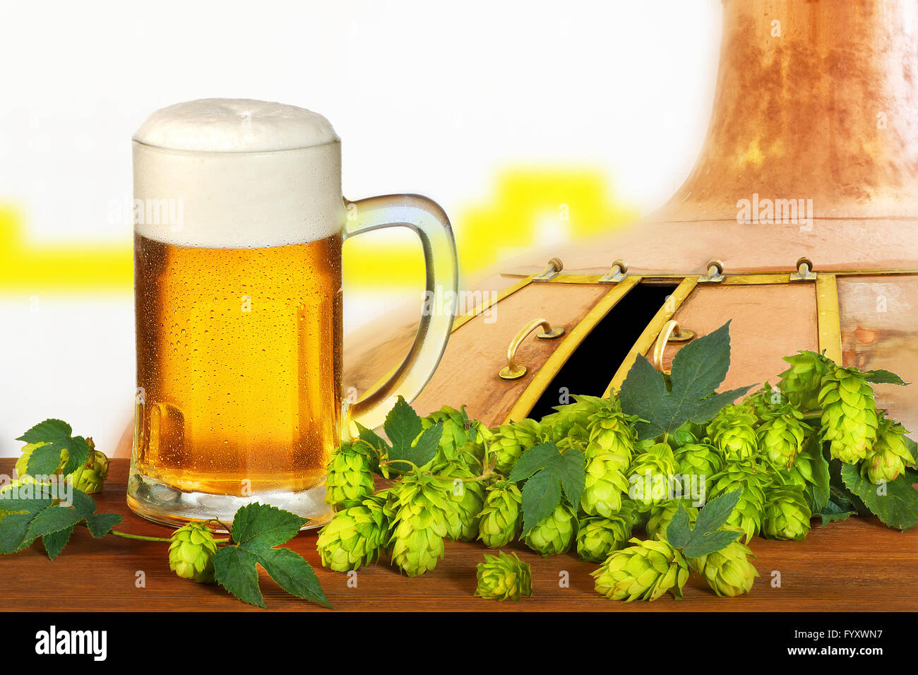 Beer hops boiler hi-res stock photography and images - Alamy