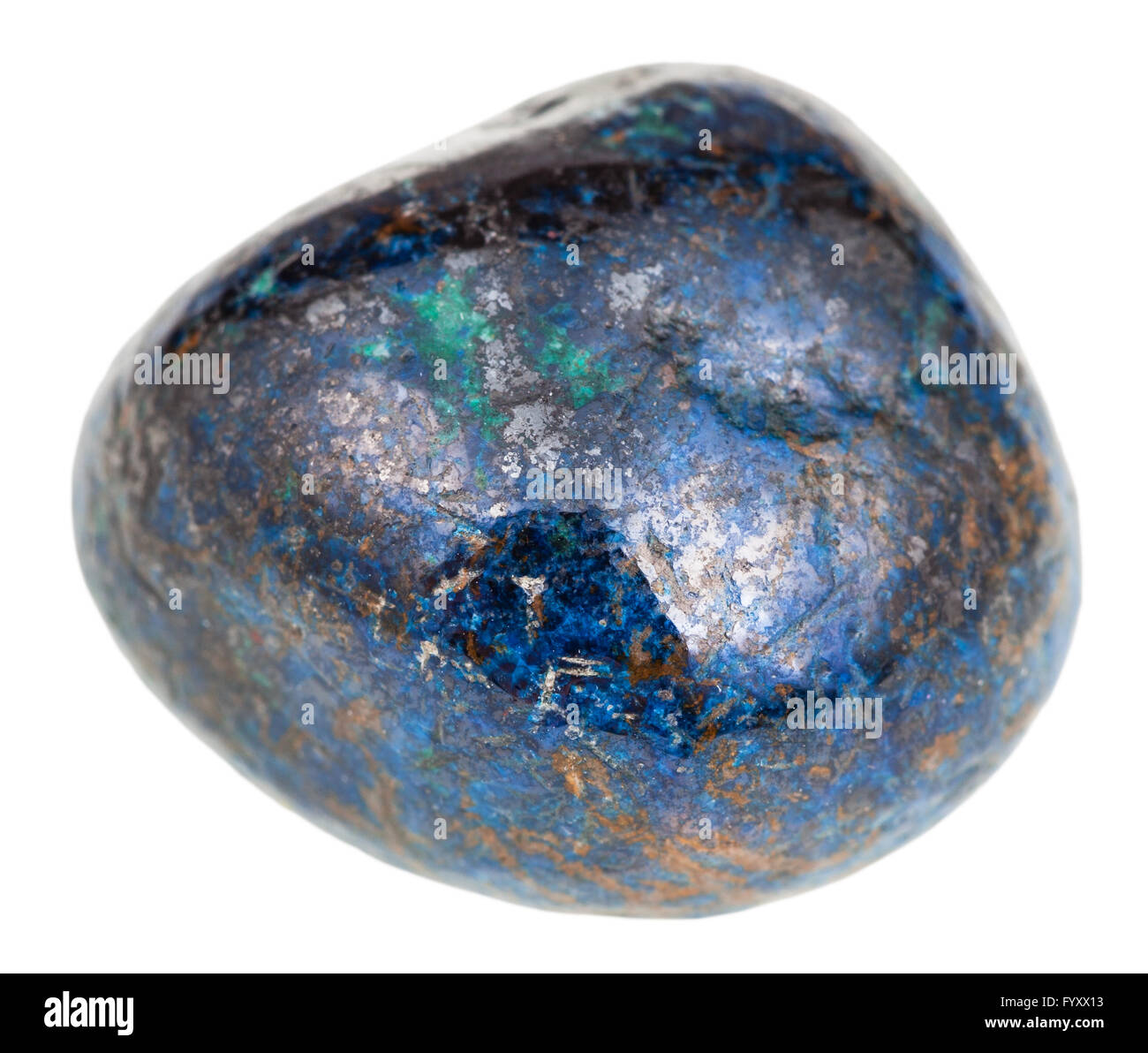azurite polished stone