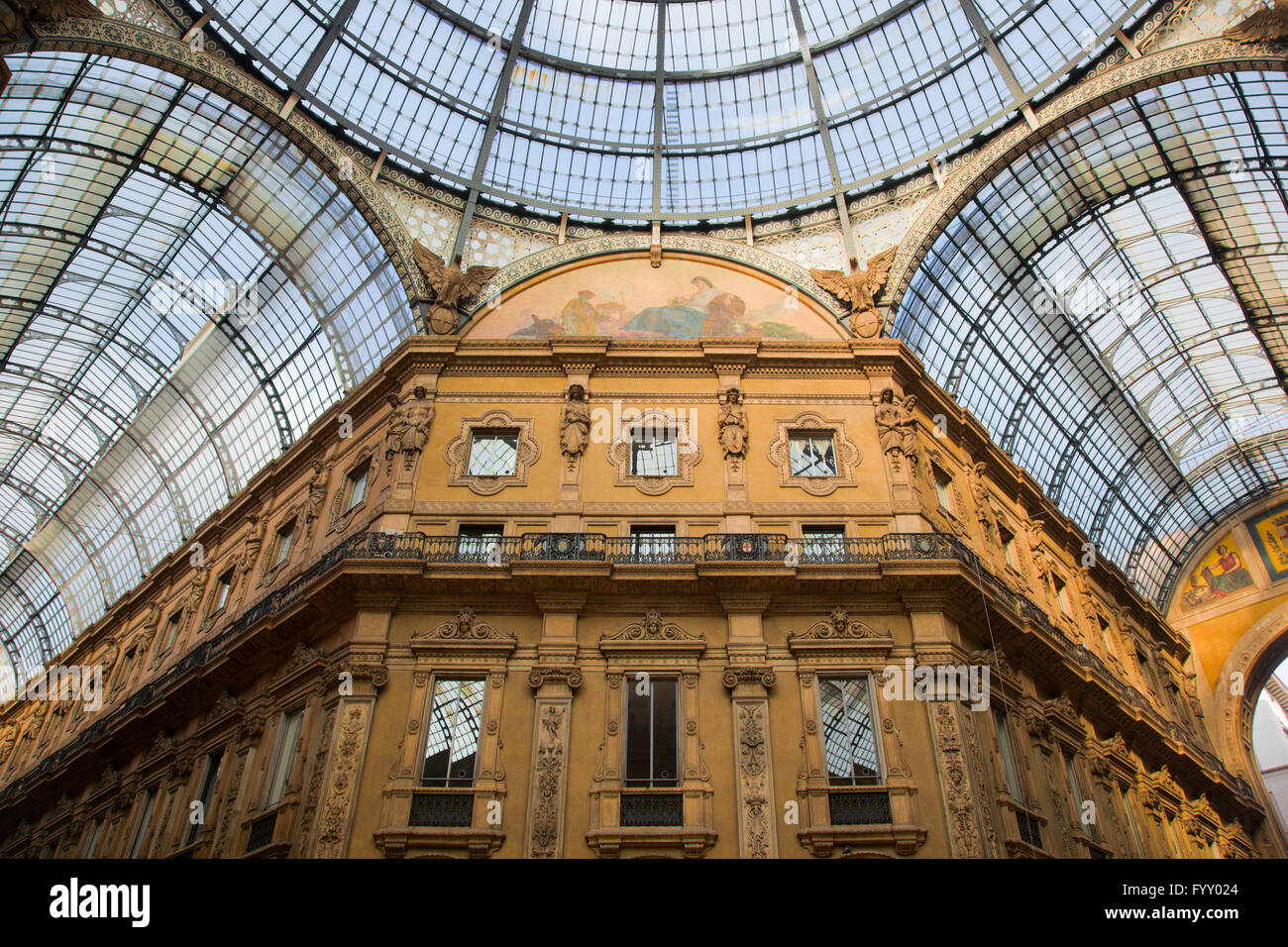 Vittorio Emanuele II Gallery. Milan, Italy Stock Photo