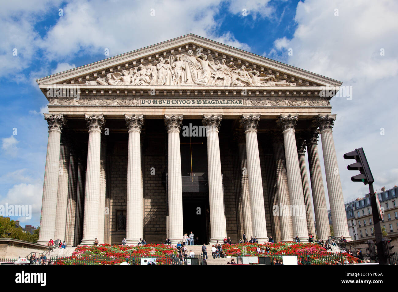 La Madeleine church, Paris, France. Stock Photo