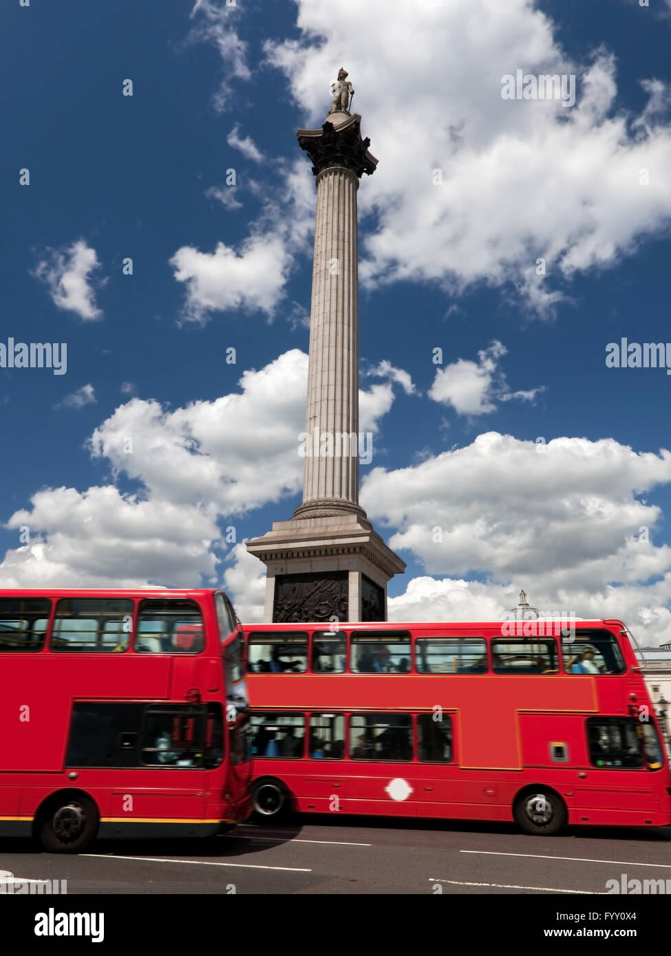 Trafalgar Square in London Stock Photo