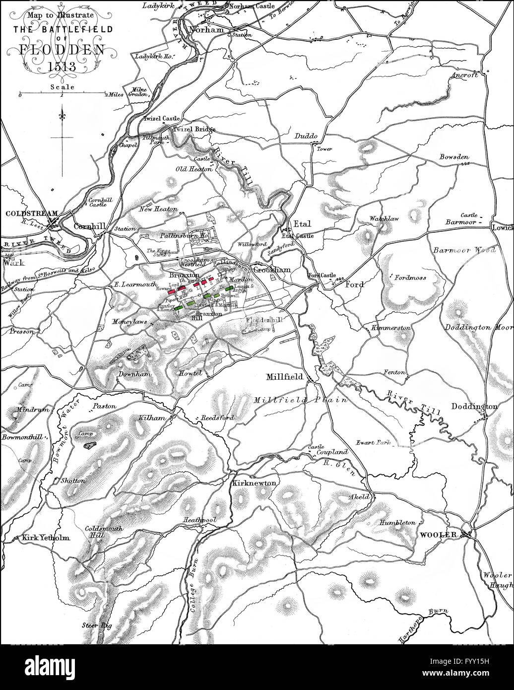 The Battle of Flodden Field, or Battle of Branxton, 1513