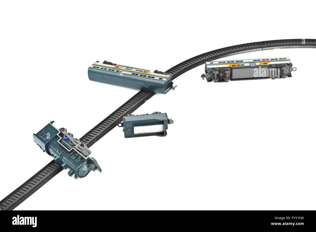 Crash toy train Stock Photo Alamy