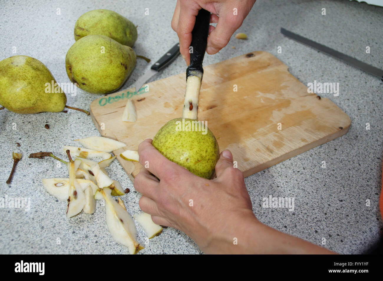 Drying fruits Stock Photo