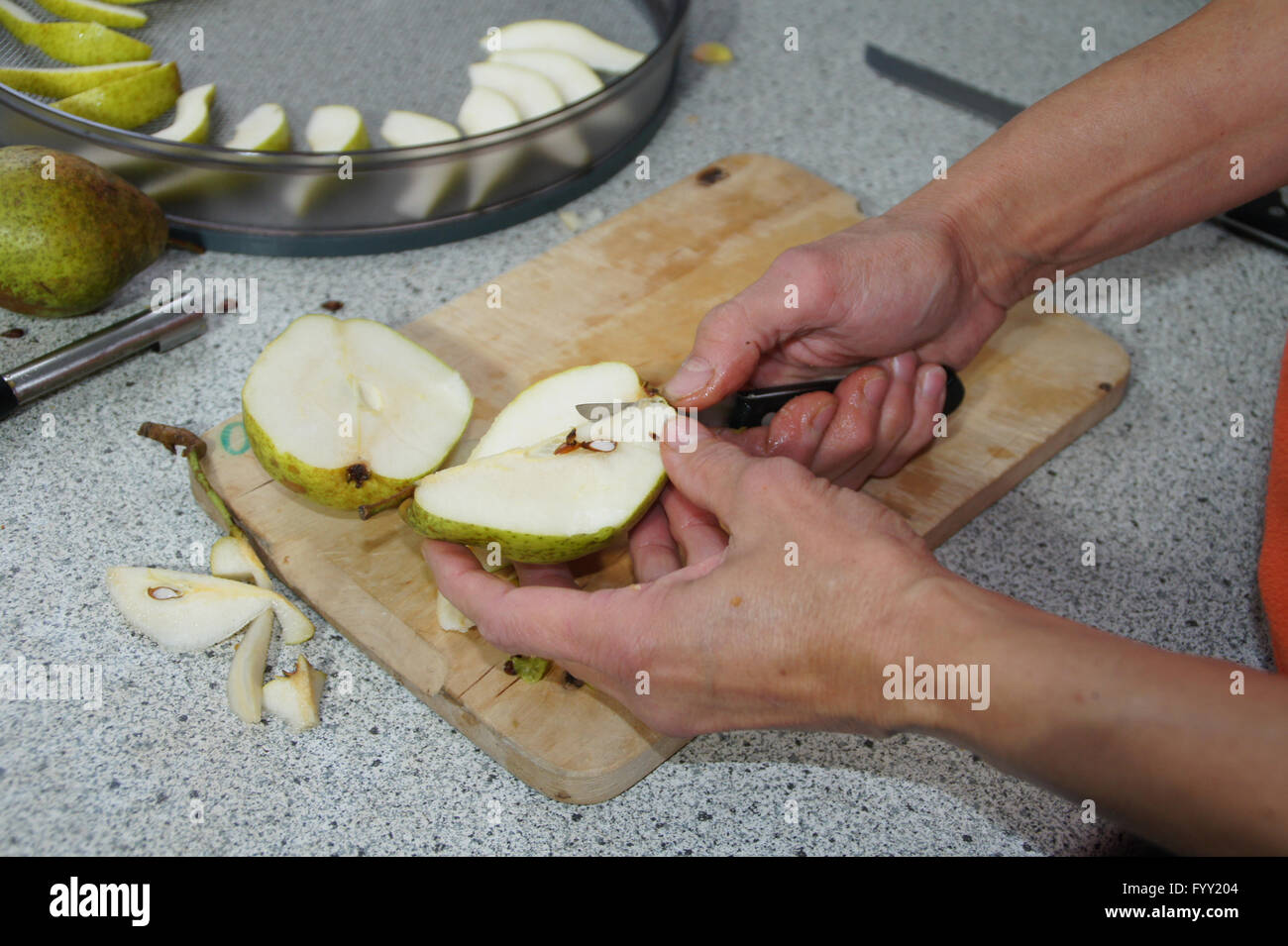 Drying fruits Stock Photo