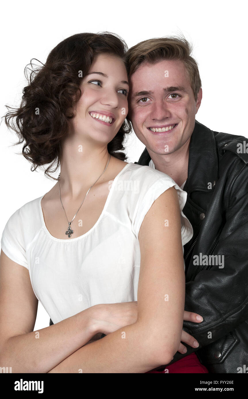 Embrace flirt hi-res stock photography and images - Alamy