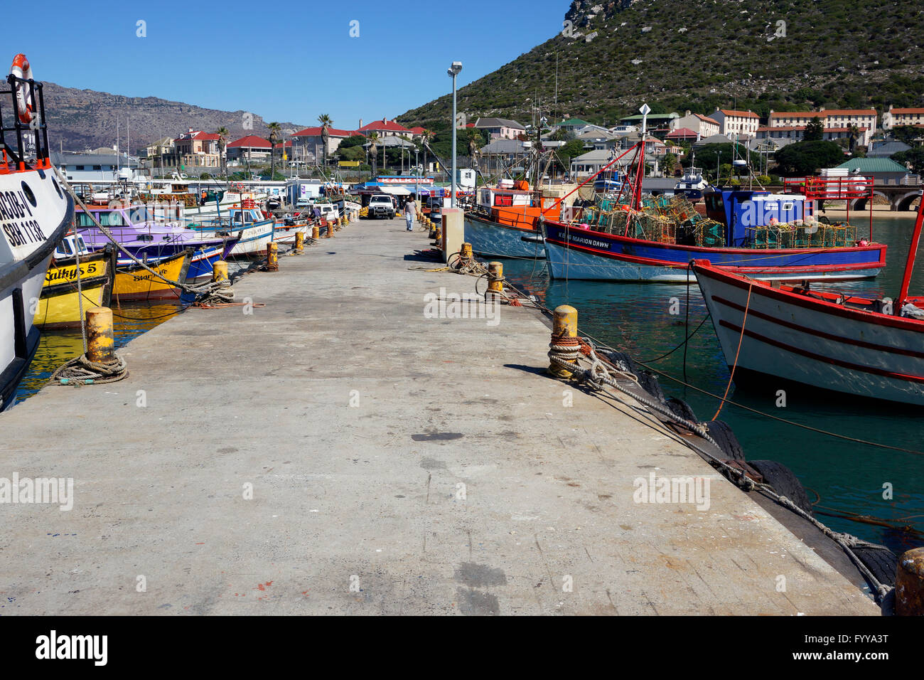 Kalk Bay harbour near Cape Town in the Western Cape Province of South Africa. Stock Photo