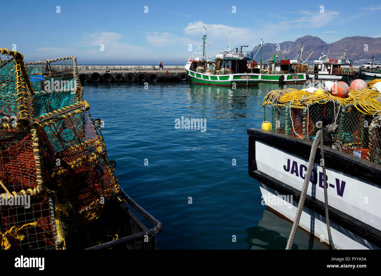 Kalk Bay harbour near Cape Town in the Western Cape Province of South Africa. Stock Photo