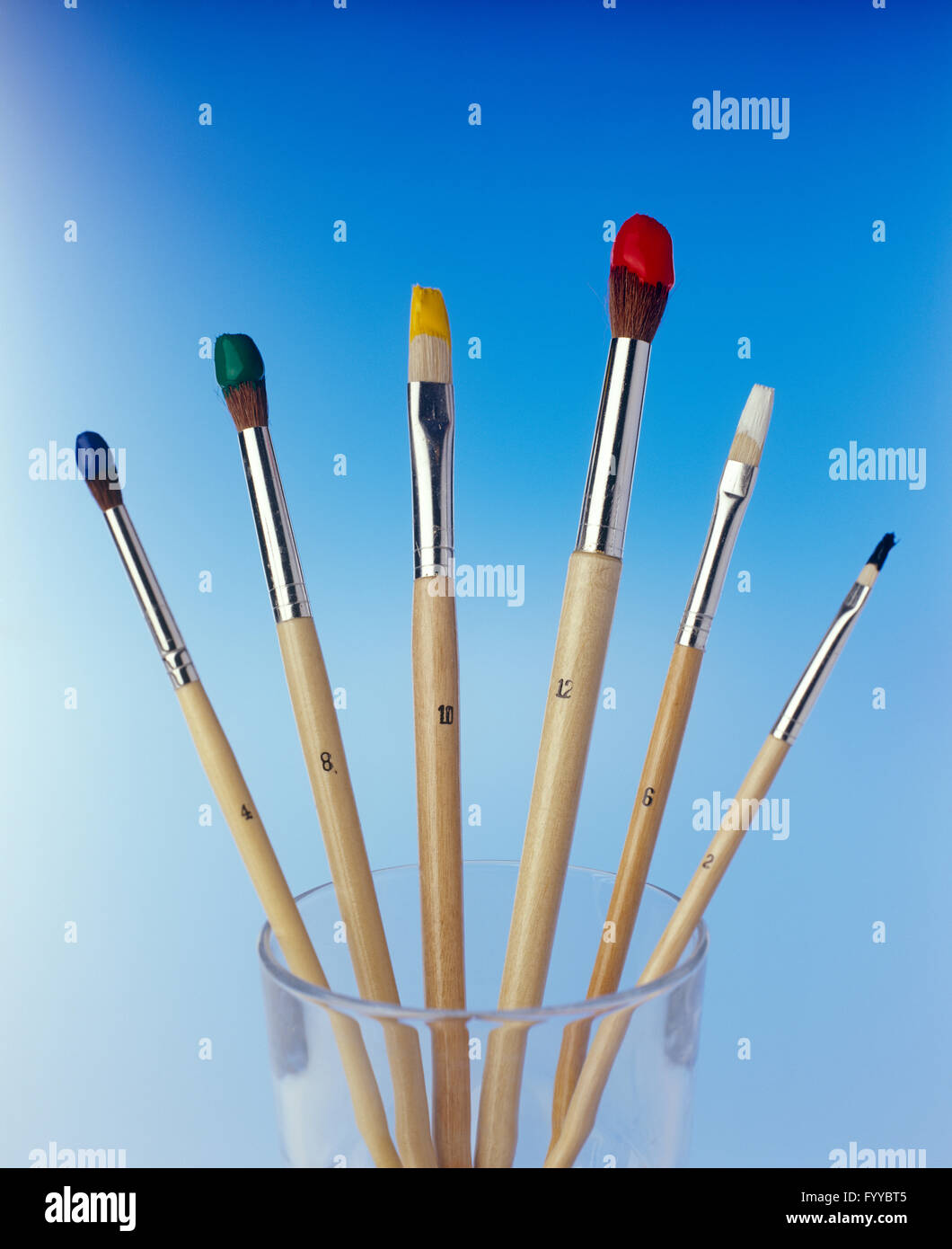 Art paint brushes in cup Stock Vector Images - Alamy, Paint Brush Cup 