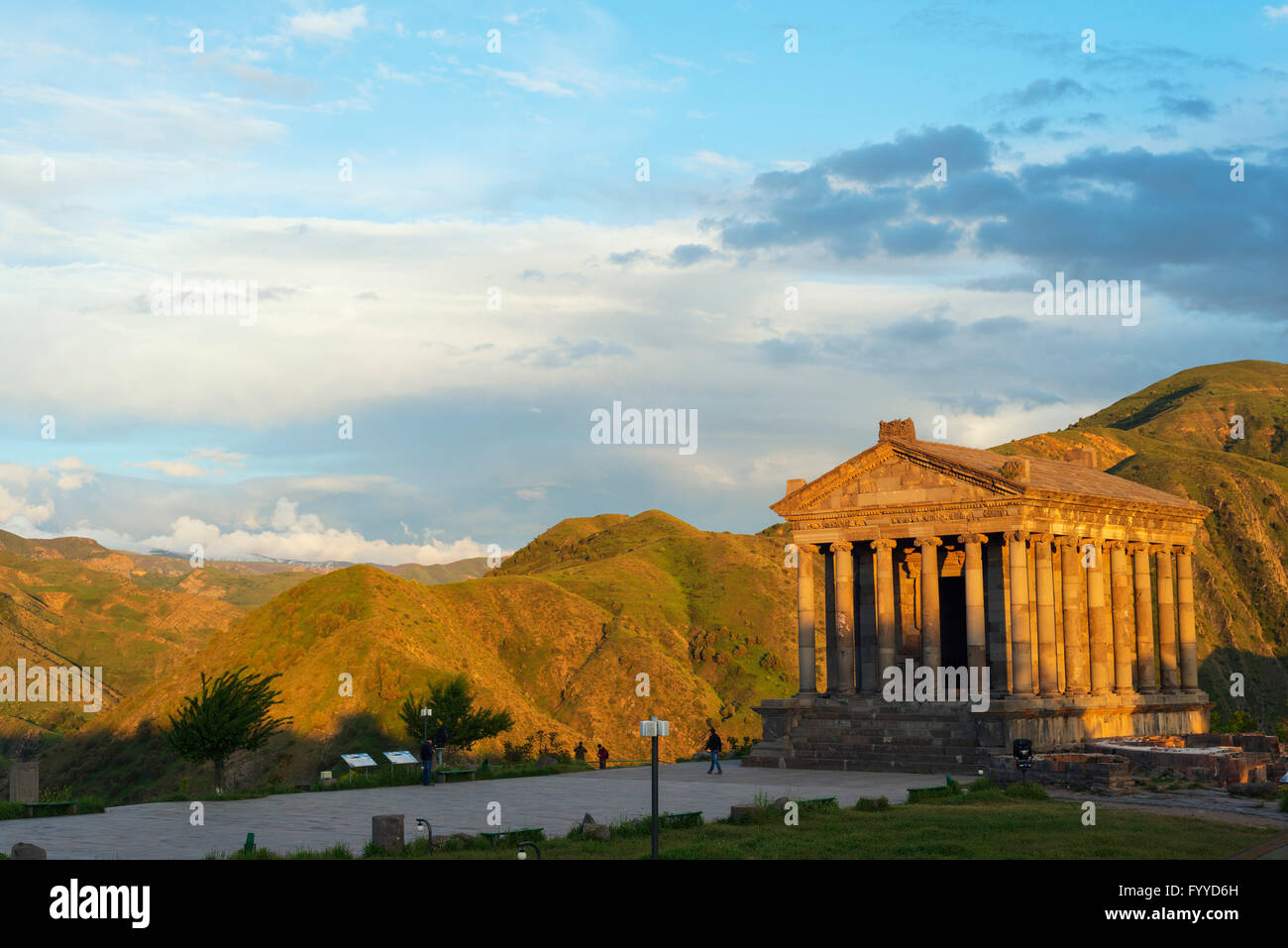 Eurasia, Caucasus region, Armenia, Kotayk province, Garni, Garni Temple, Unesco World Heritage Site Stock Photo