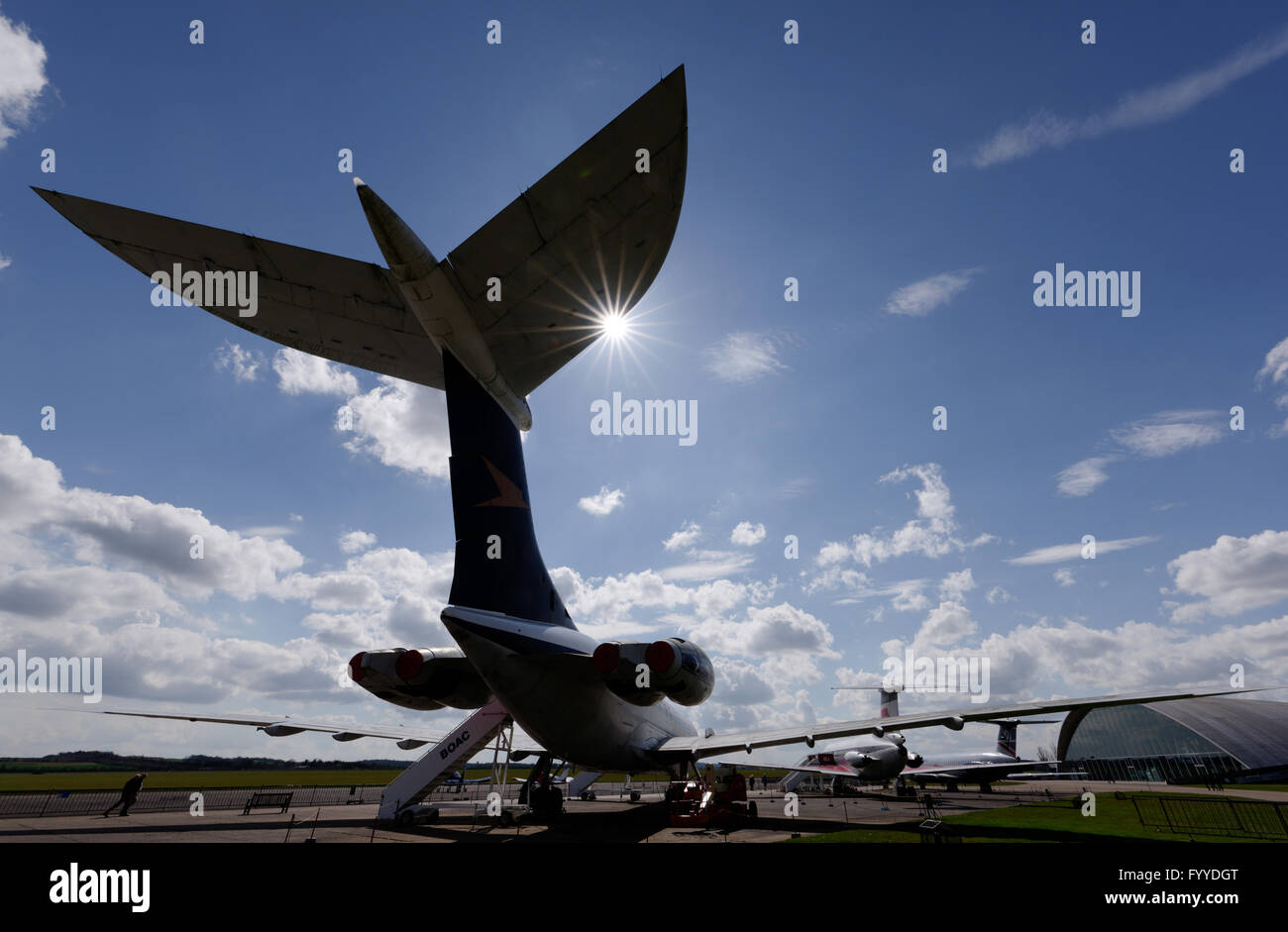 Vickers VC-10 airliner at Duxford air museum Stock Photo