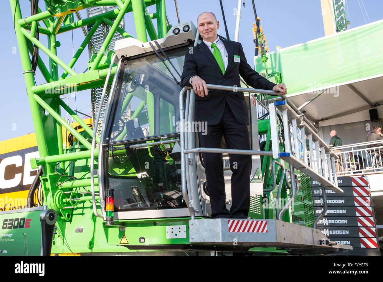 bauma 2016 exhibition: Erich Sennebogen, president of the Sennebogen ...
