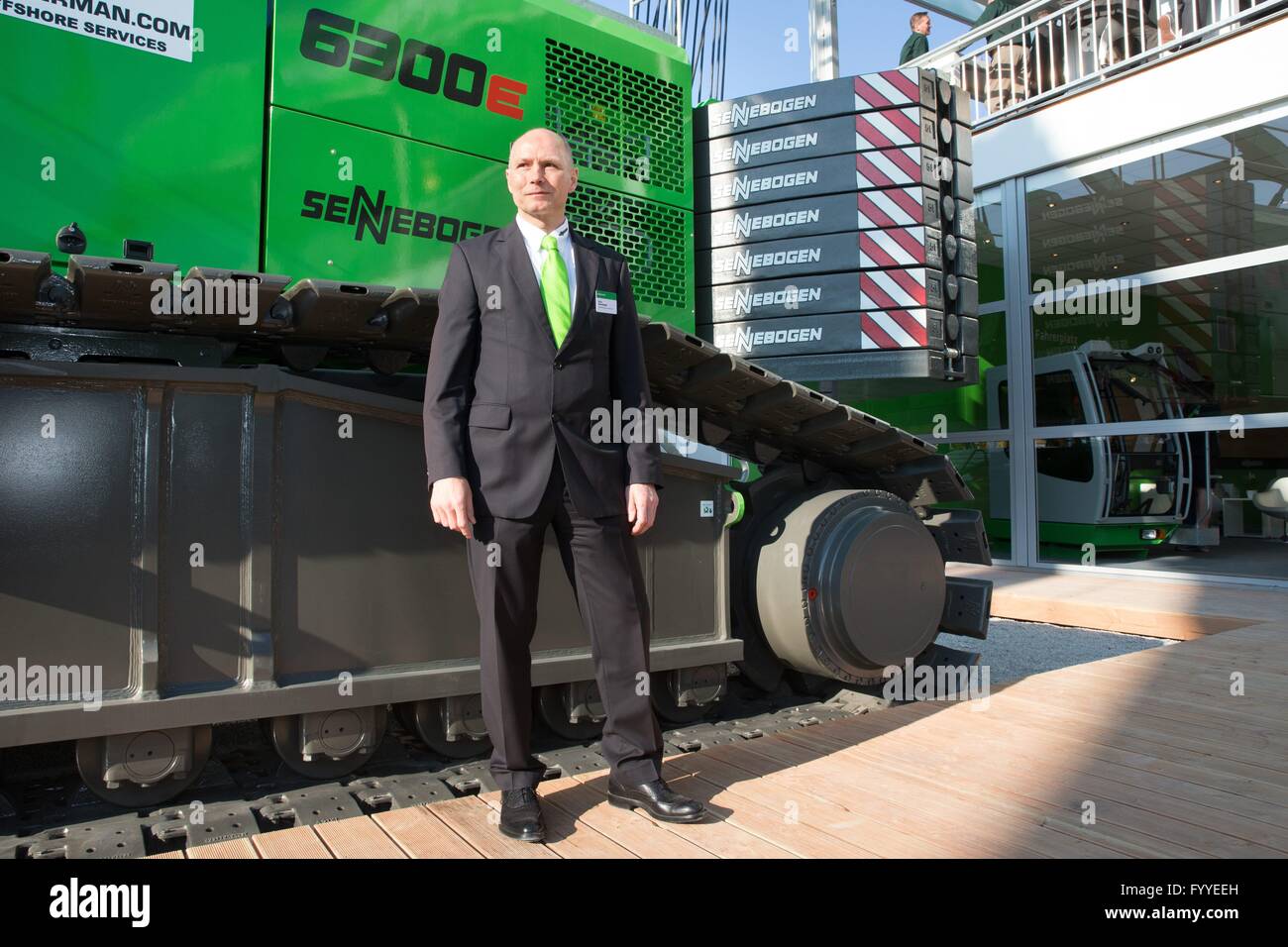 bauma 2016 exhibition: Erich Sennebogen, president of the Sennebogen ...