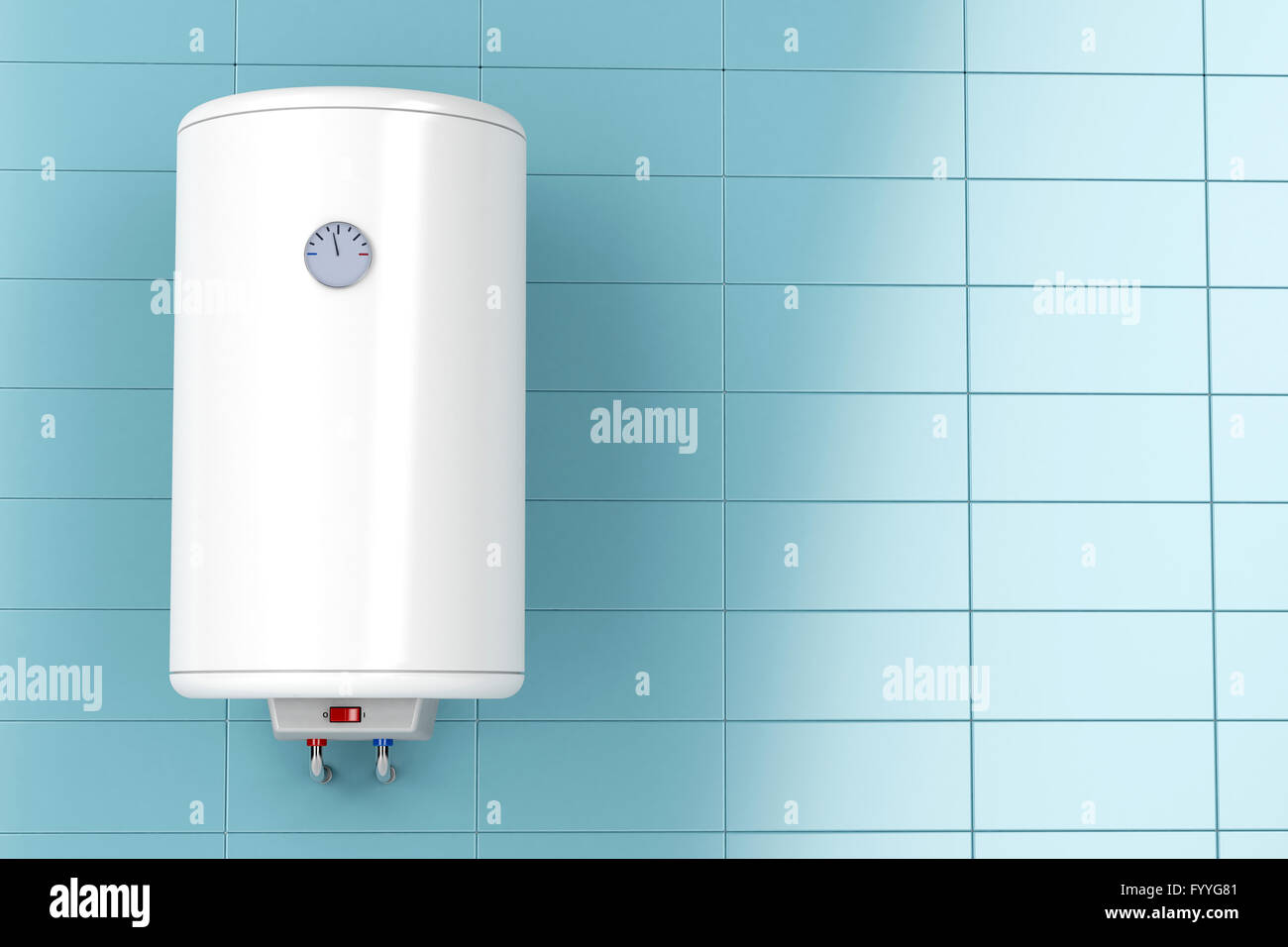 Electric water heater in the bathroom Stock Photo Alamy