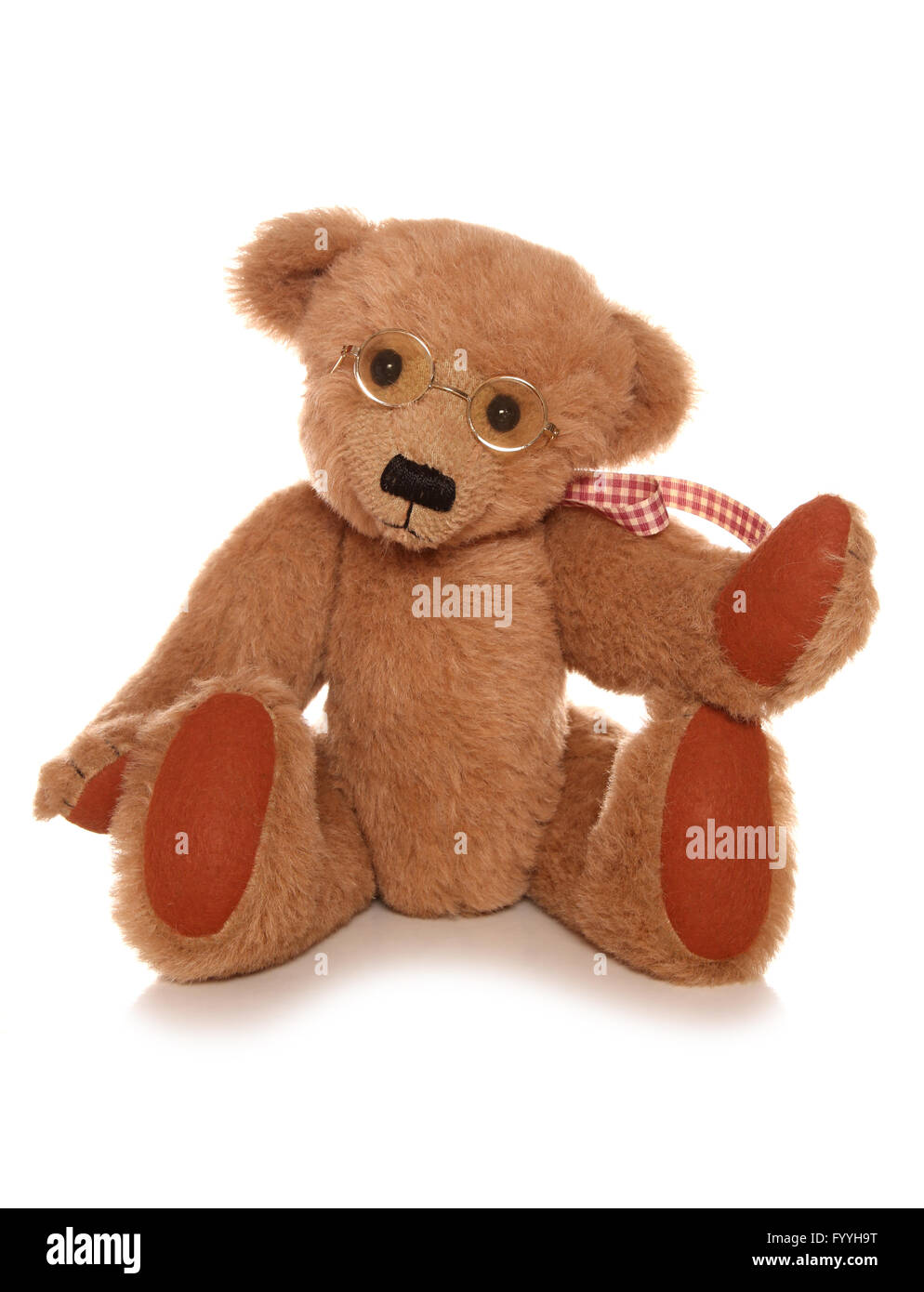 Cute teddybear soft toy cutout Stock Photo