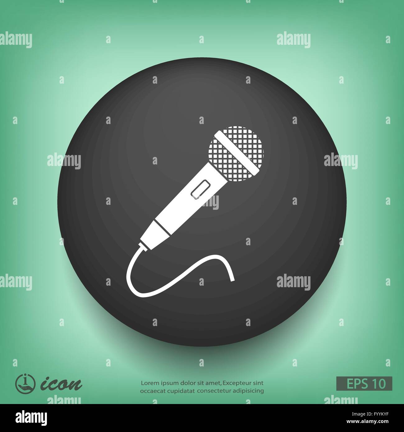 Microphone symbol on smart phone hi-res stock photography and images ...