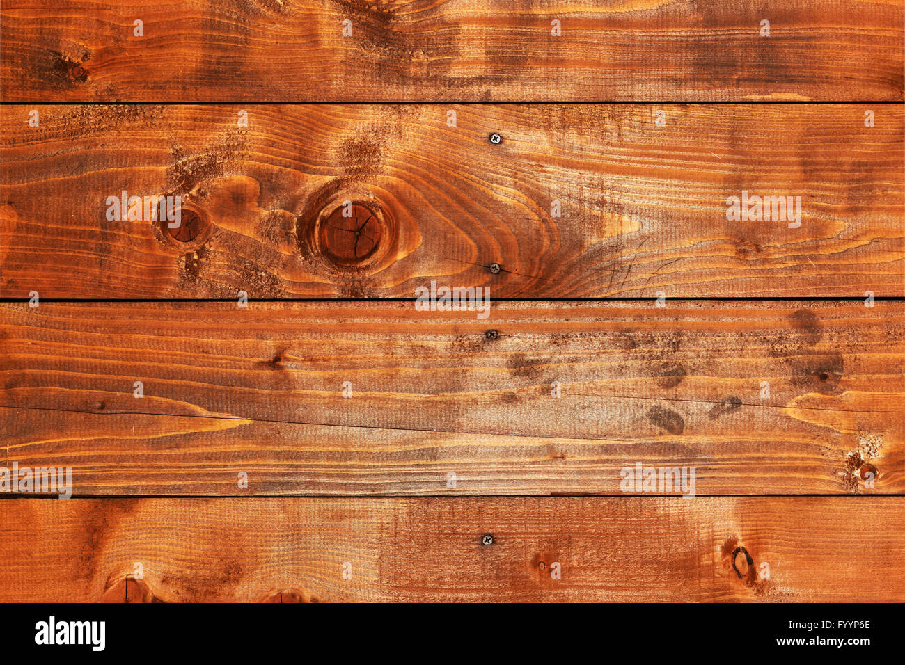 Natural wood board background. High details Stock Photo