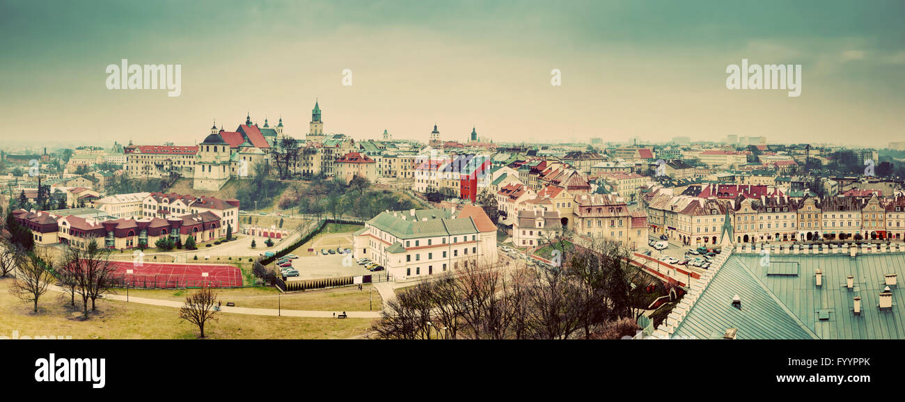 Lublin old town panorama Stock Photo