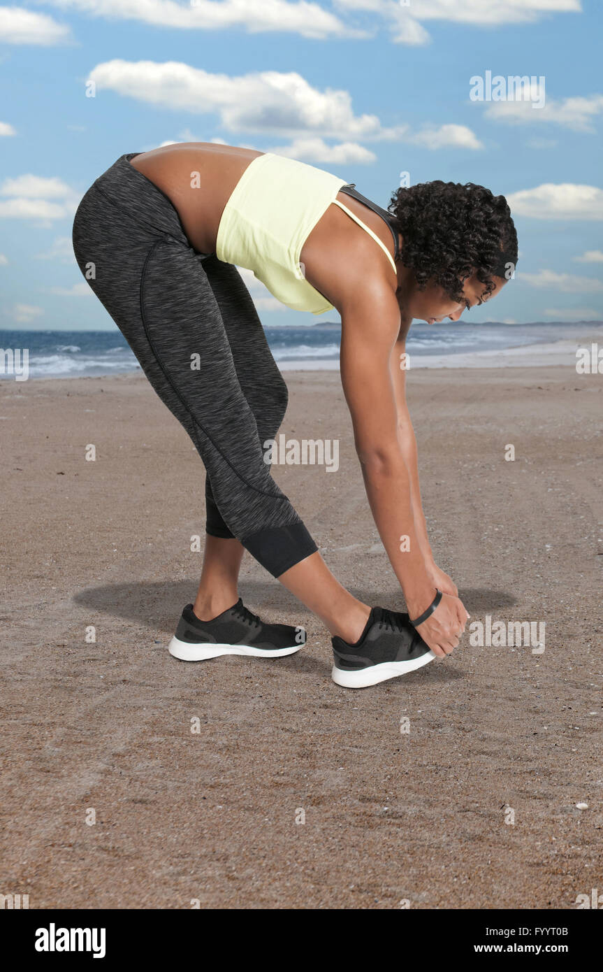 Woman Doing Yoga Stock Photo