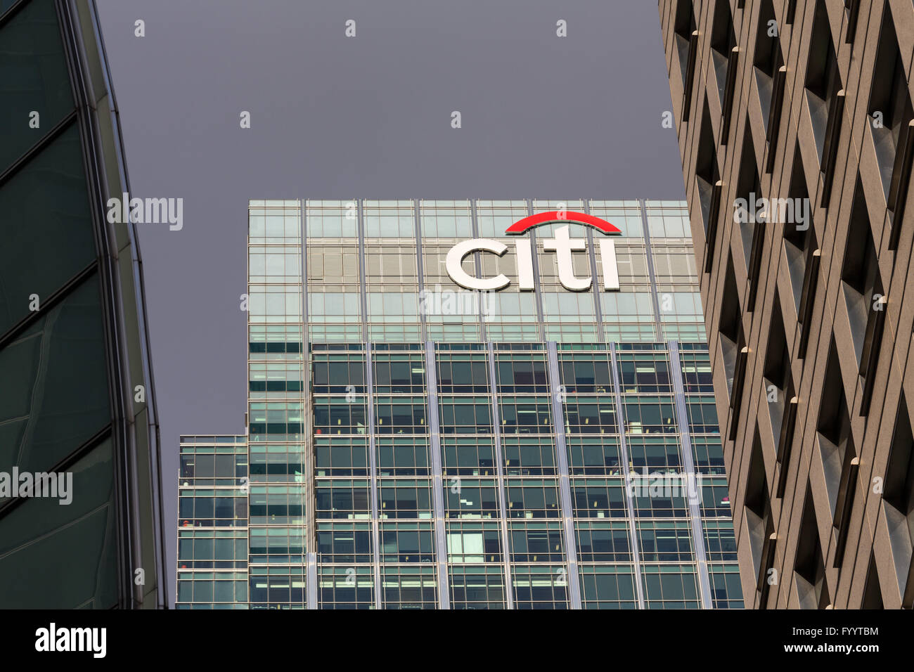 Logo Or Sign For Citi Or Citibank In Canary Wharf Stock Photo - Alamy