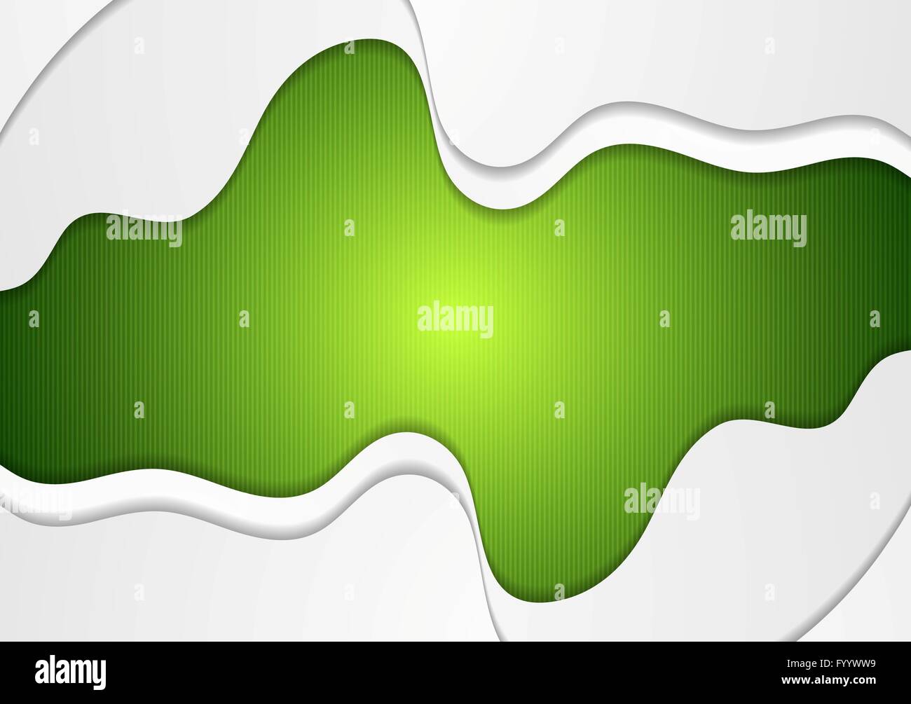 Bright green wavy corporate abstract background Stock Photo - Alamy