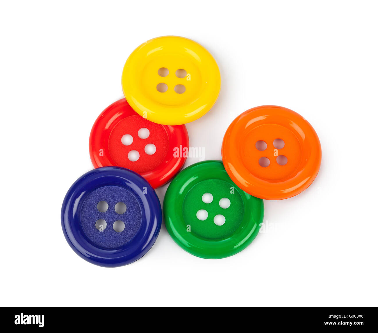 Multicolored buttons Stock Photo