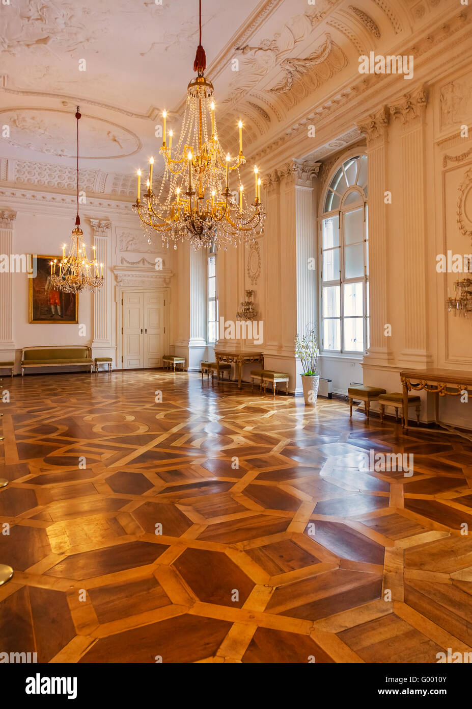 Interior of palace in Salzburg Austria Stock Photo