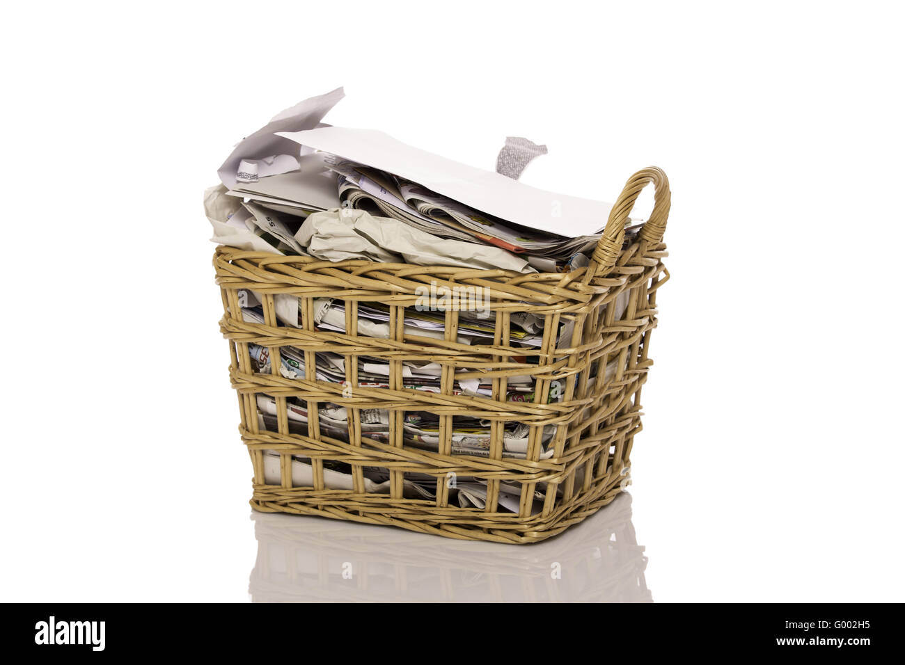 Wastepaper basket Stock Photo