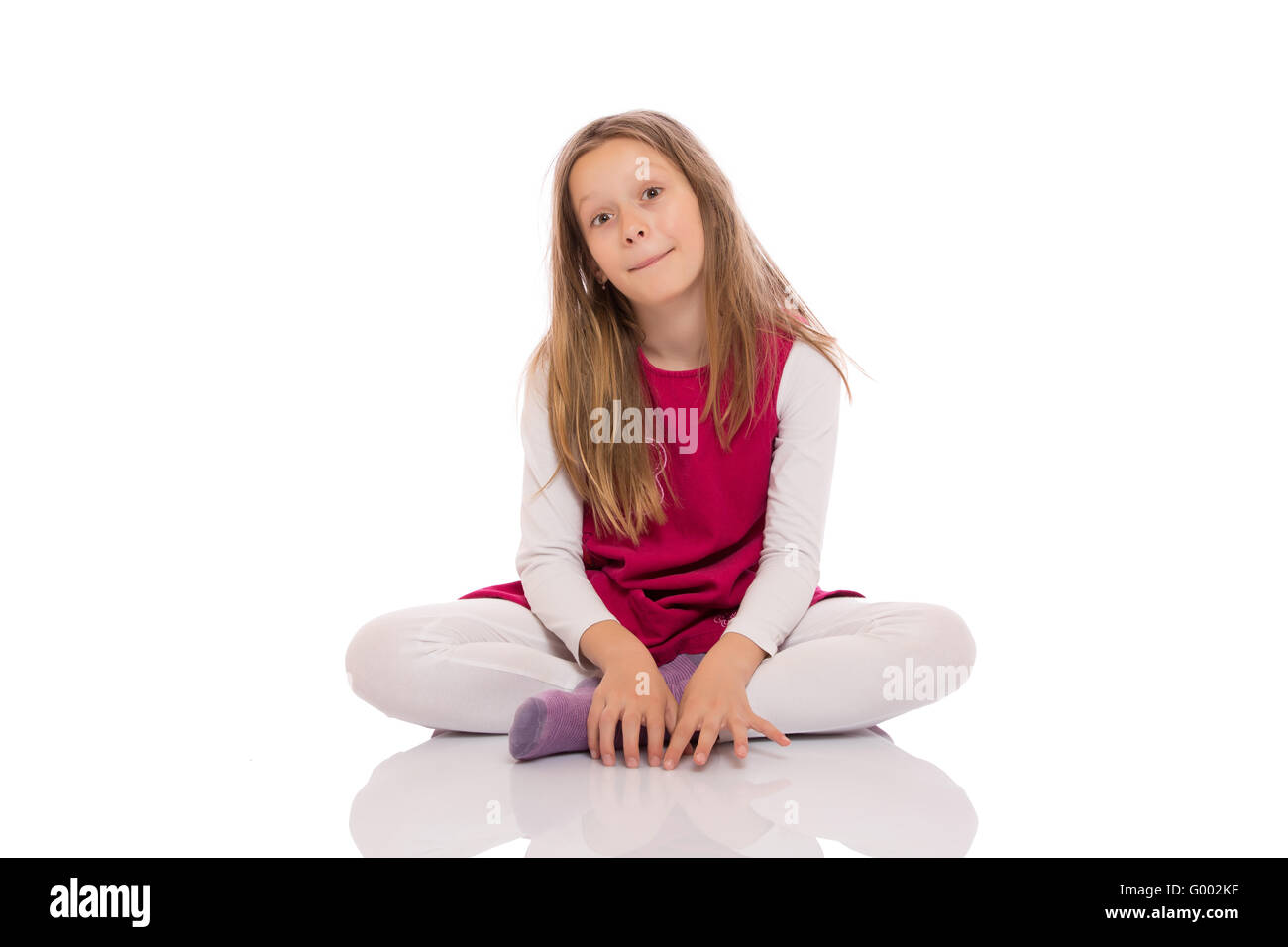 Teen girl legs crossed floor hi-res stock photography and images - Alamy