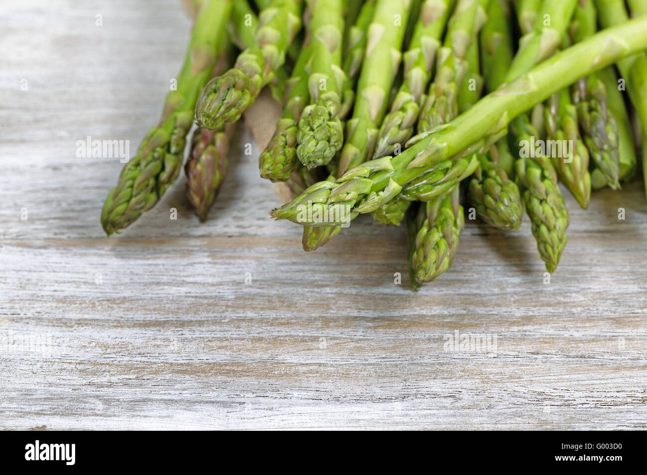 Raw Asparagus ready to cook Stock Photo