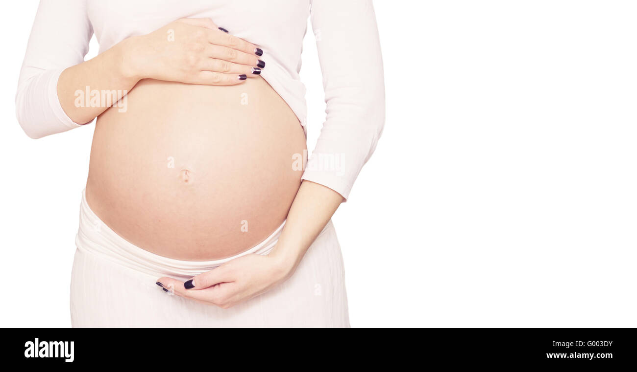Pregnant white woman hi-res stock photography and images - Alamy