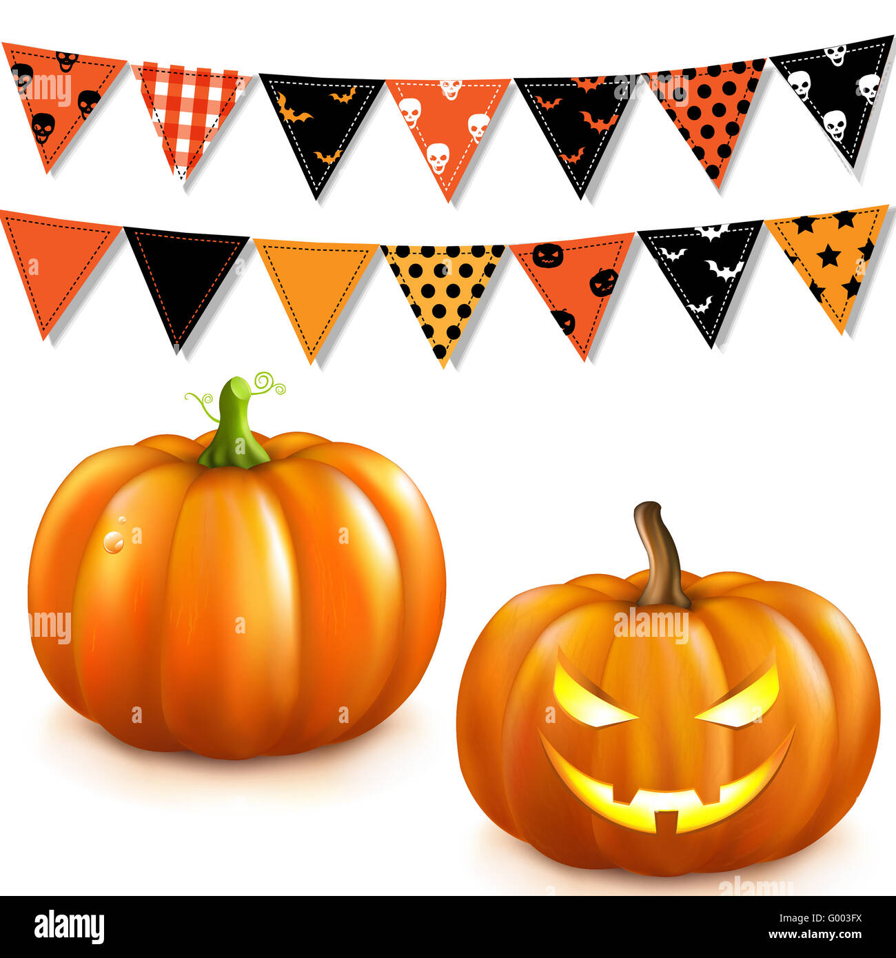 Set horror halloween objects Cut Out Stock Images Pictures Alamy