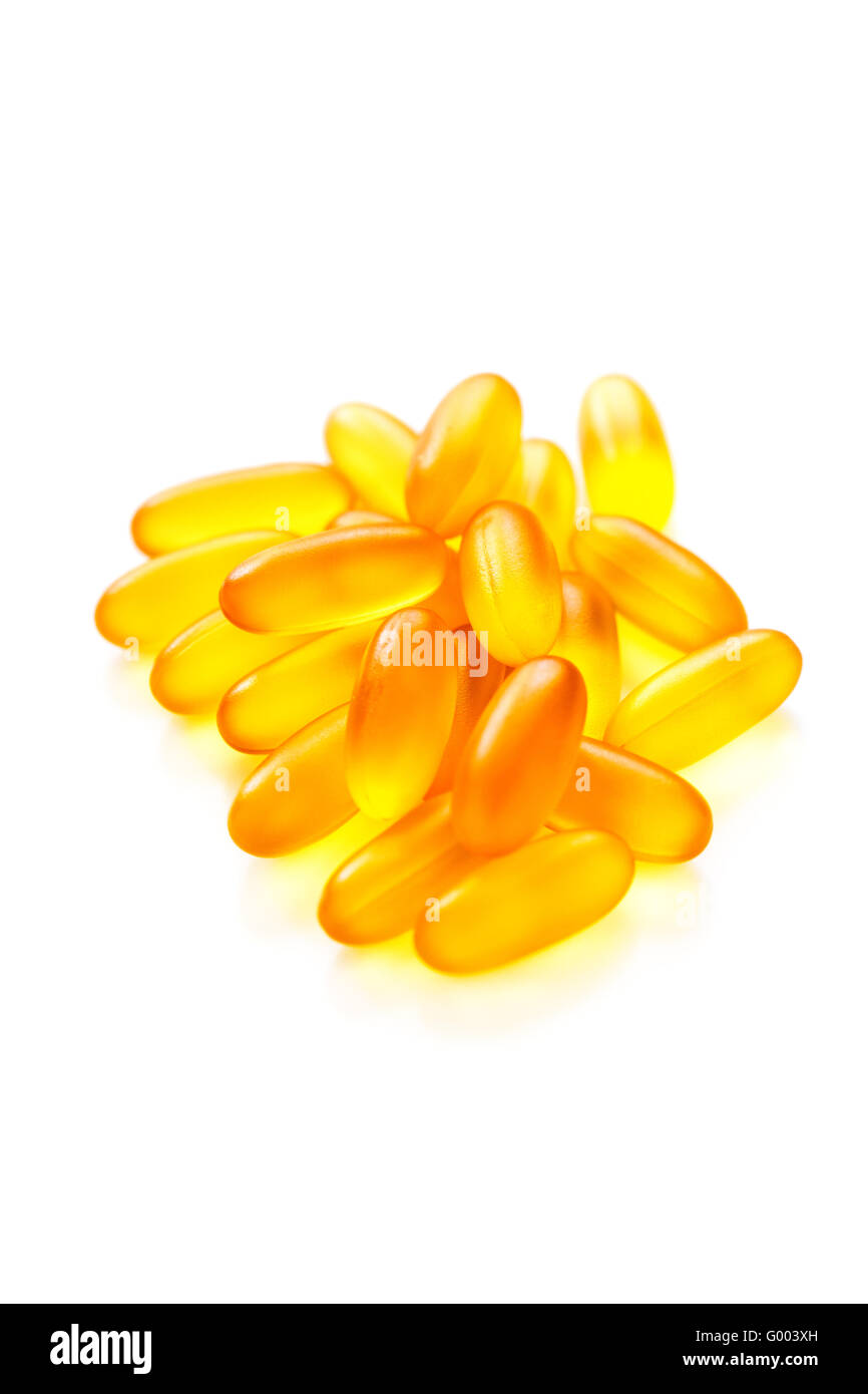 Fish oil capsules Stock Photo Alamy